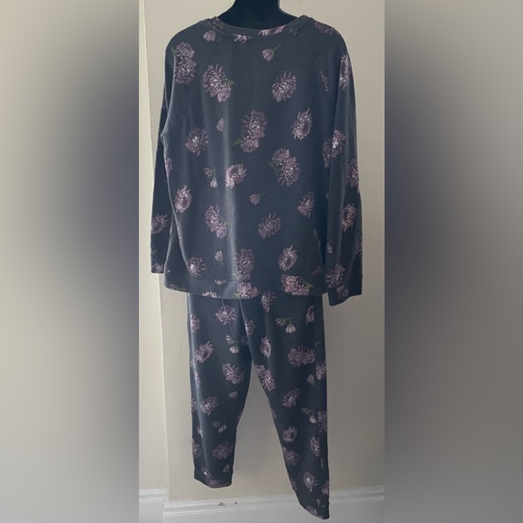 Joe Fresh 2pc Floral Pj / Lounge Jogger Set Size 1x/L - Picture 3 of 14